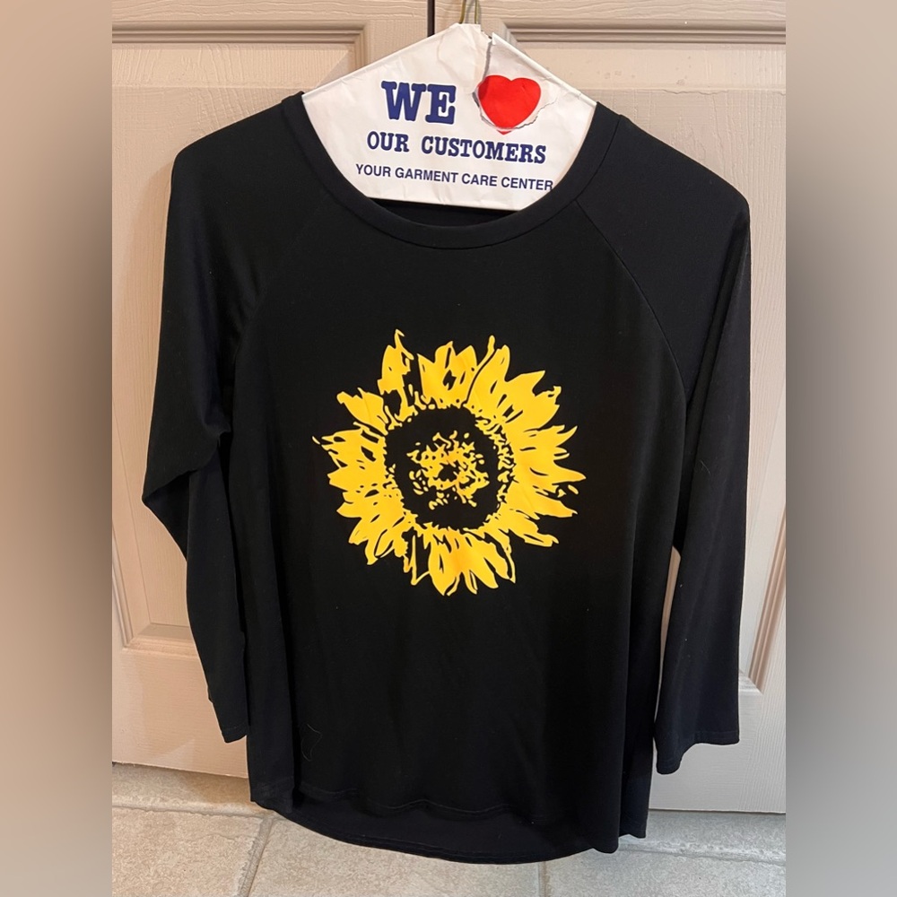 Sunflower Black Long Sleeve Tee